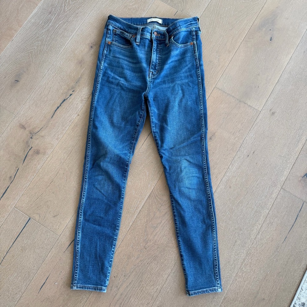 Madewell 10 Inch High Rise Skinny Jeans Womens Size 28 Dark Wash Denim